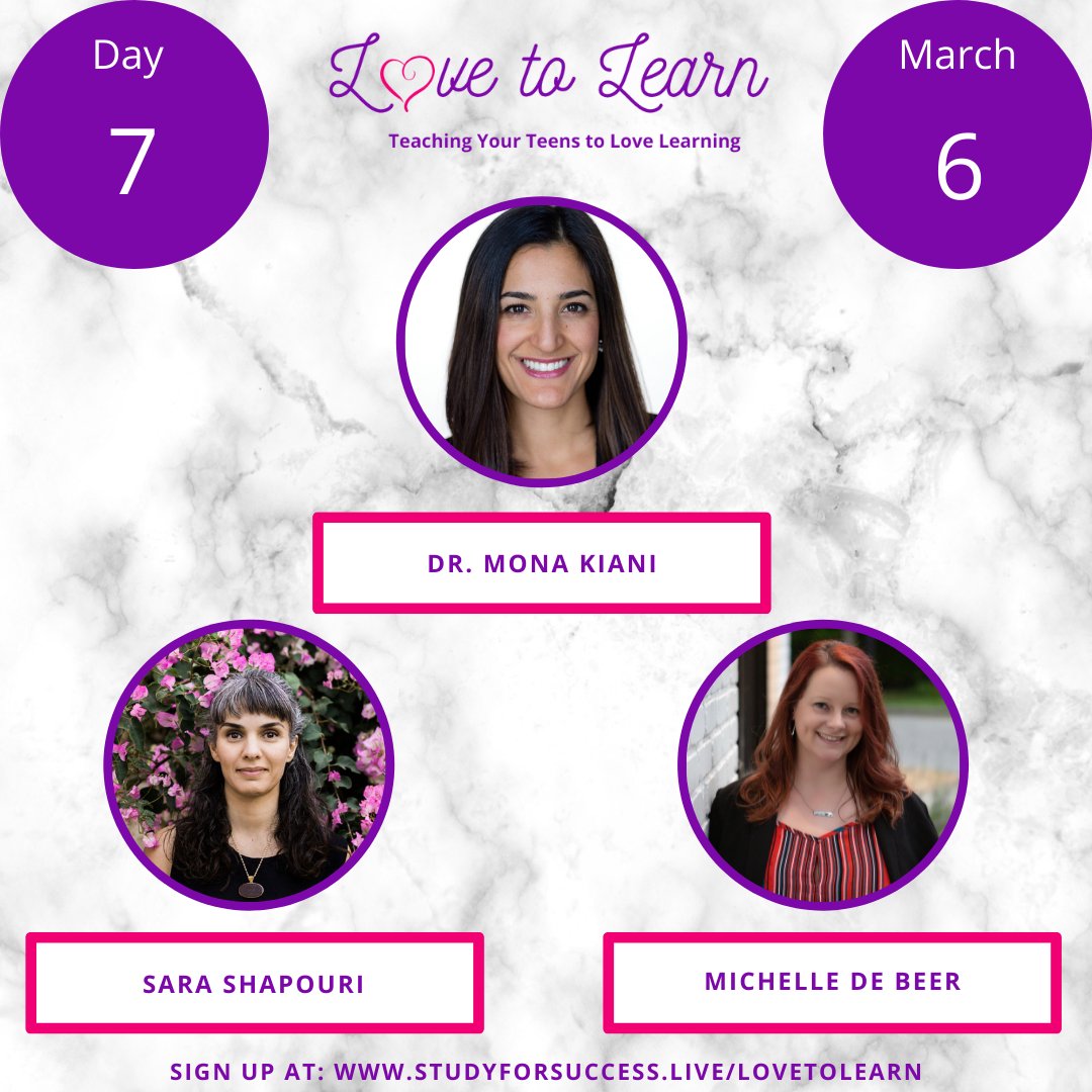 Last call to access Sara's free talk, Be Mindful at Home and at School, at the Love to Learn speaker series! Get it before 9am ET: studyforsuccess.live/iBme