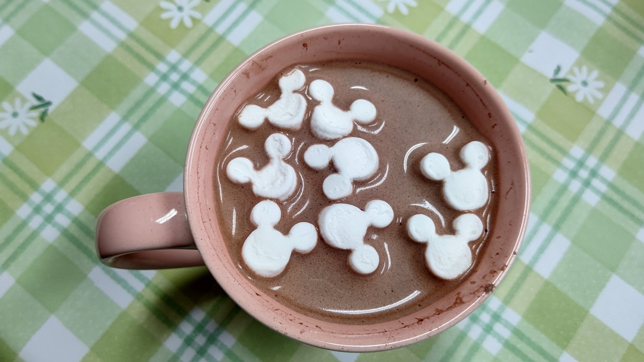 Mayu フロム北海道 ディズニーみやげに頂いたマシュマロココアを マシュマロキレイに乗せるの難しい T Co Ypjjdrfbcs Twitter