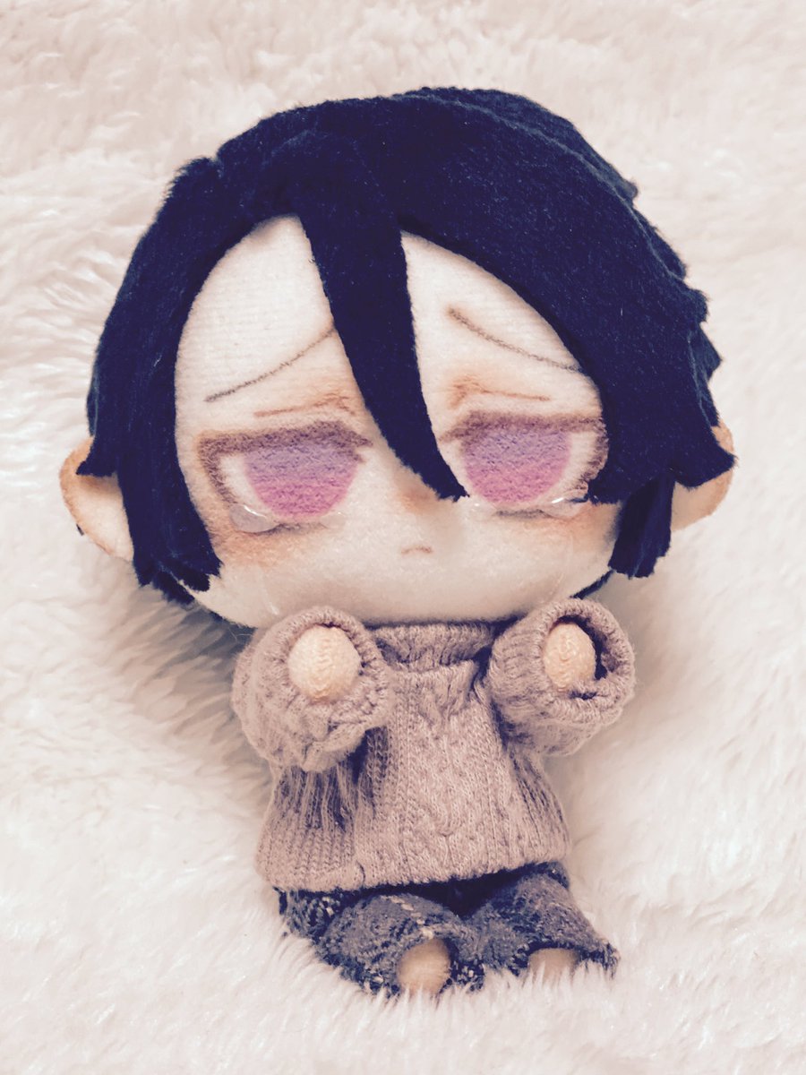 うちの子ジャックの泣いているぬいぐるみを作りました(｡•́ωก̀｡)…ｸﾞｽ 肌