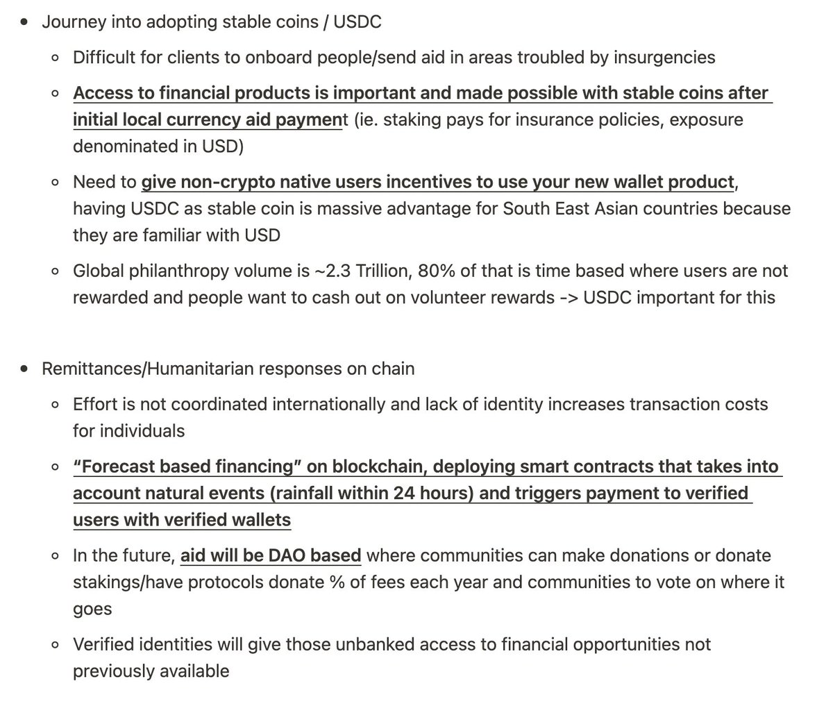 _chakkyJR's tweet photo. 📝on @jerallaire 's The Money Movement episode with @JosephThompson (AID:Tech) - was super excited for this episode, always curious how blockchain will accelerate aid and microfinance (think Kiva) for the unbanked. Digital identity interoperability remains top focus for Joseph. https://t.co/LhOd38Zitw