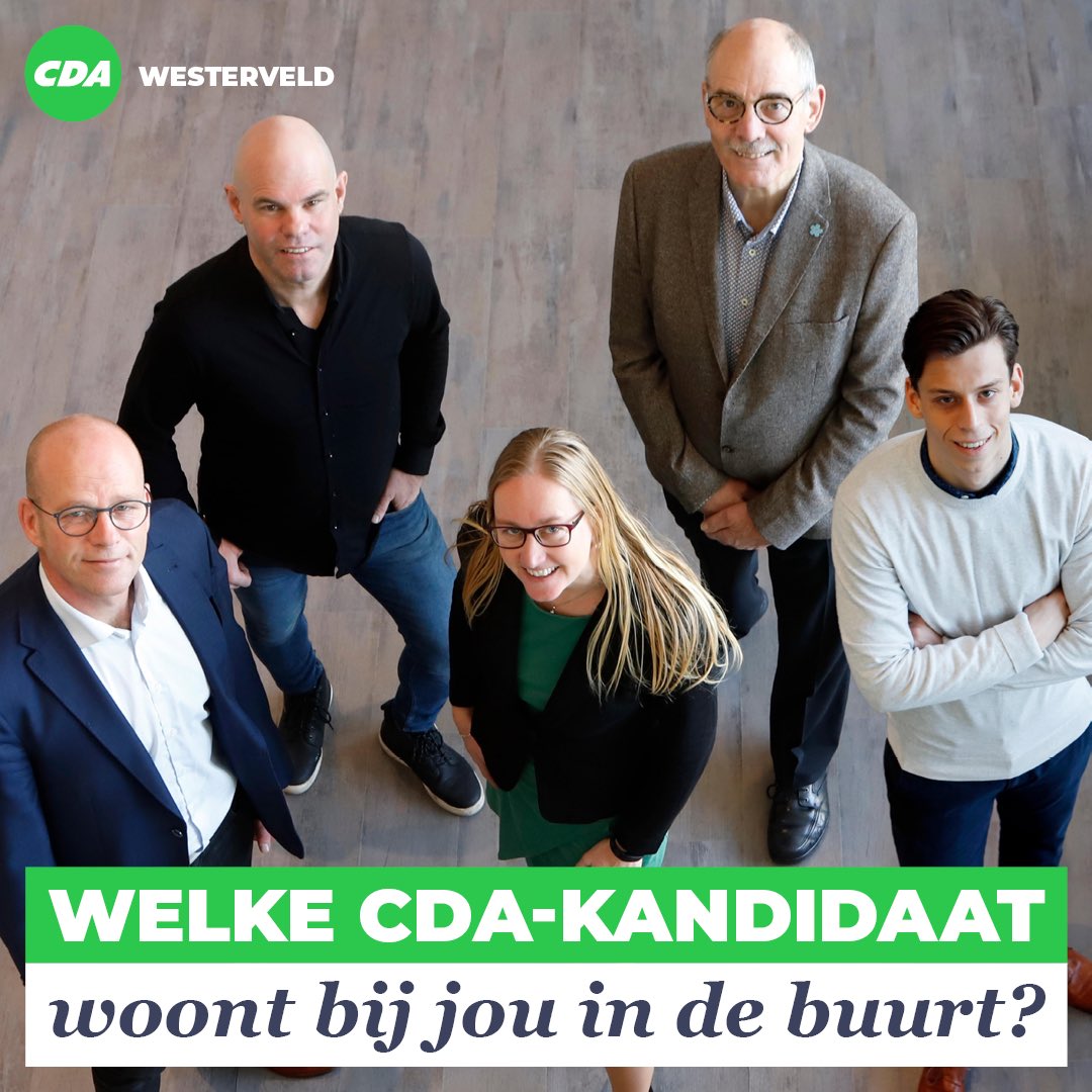 🏘️ Wij zijn vertegenwoordigd in de hele gemeente Westerveld! 
Kijk op wie jij kan stemmen uit jouw eigen buurt! 👉 kandidaten.cda.nl/westerveld