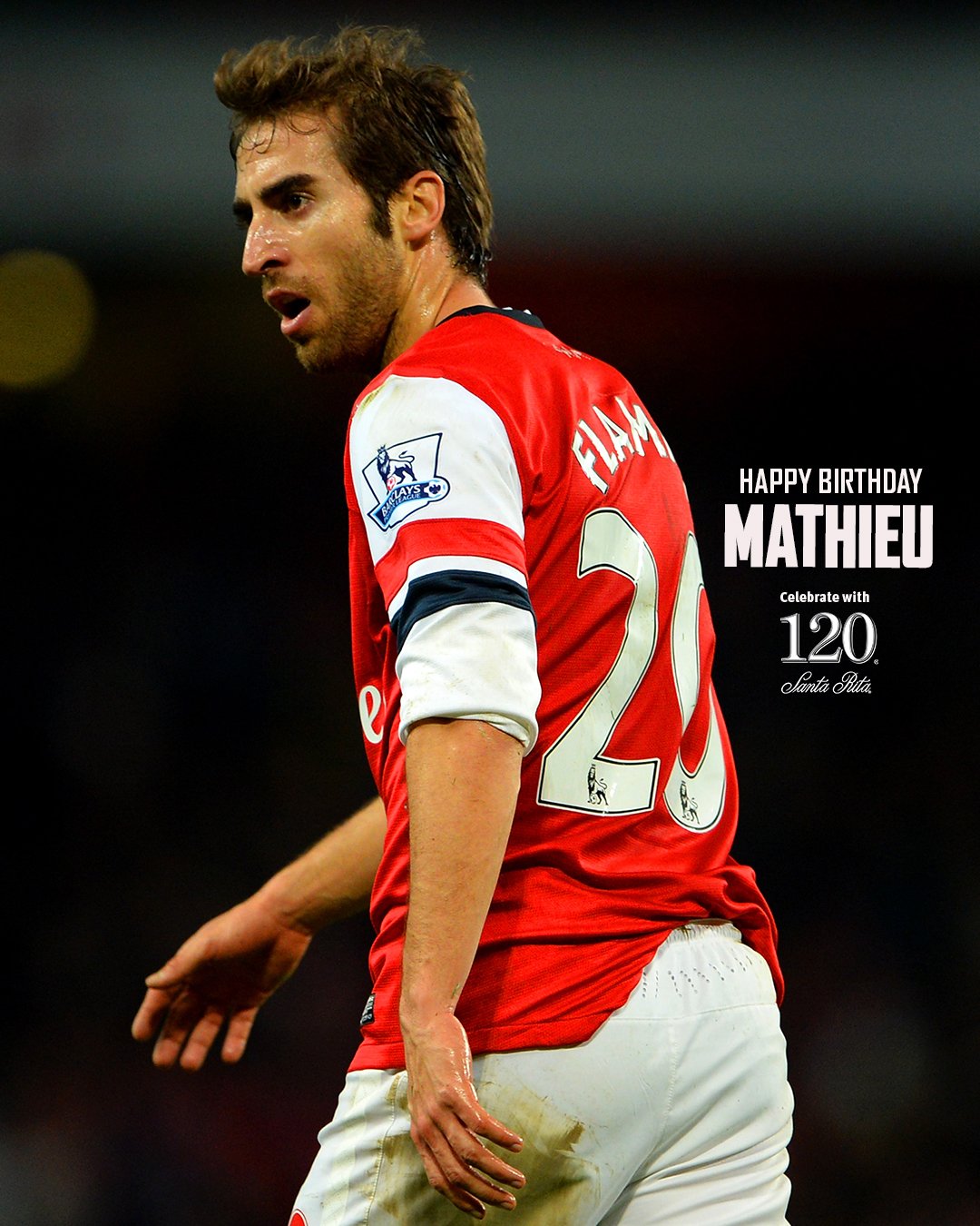  We\re also wishing a very happy birthday to Mathieu Flamini!  . 