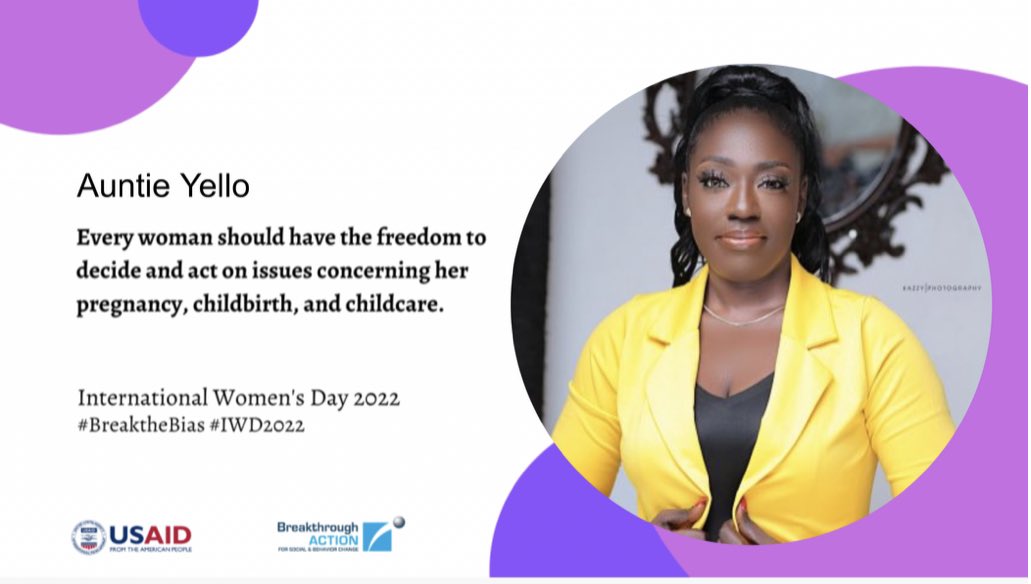yellosisi32fm's tweet photo. We can all #breakthebias on women's body autonomy and acting on their health needs. @banigeria @USAIDGender #banOyo @HakeemOyato1 @DebisiBusybee https://t.co/iu6h8zOnLj