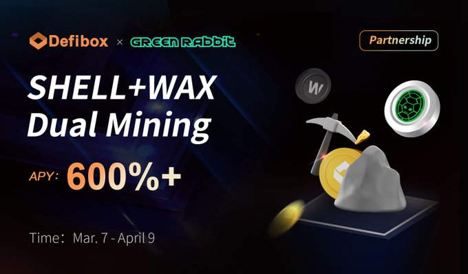 FLS_News_1's tweet photo. 🐇 @DefiboxOfficial Partners With @GreenRabbitGame

🐇#GreenRabbit is a world wide metaverse creative team focused on NFT game design and development. 

⛏️Dual Mining:

✅Stake $SHELL + $WAX 
✅Earn SHELL + BOX
✅March 7 to 9

⬇️INFO
https://t.co/l1X5Dv1uuI

#FLS https://t.co/TnpaWkPZqP