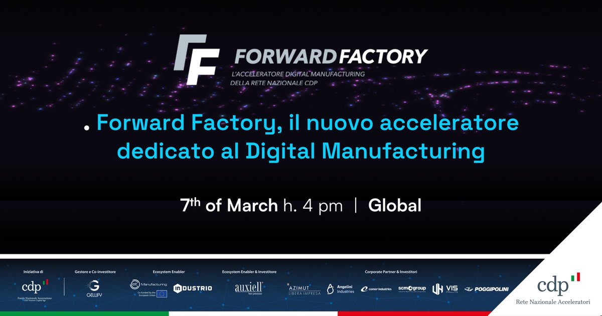 _ForwardFactory's tweet photo. #Founders: do you have any questions about our #digitalmanufacturing acceleration program? Register here and attend today's session 👉https://t.co/n4JT6QJCZW 
#startup #startuplife #application https://t.co/YDPvzvQHvb