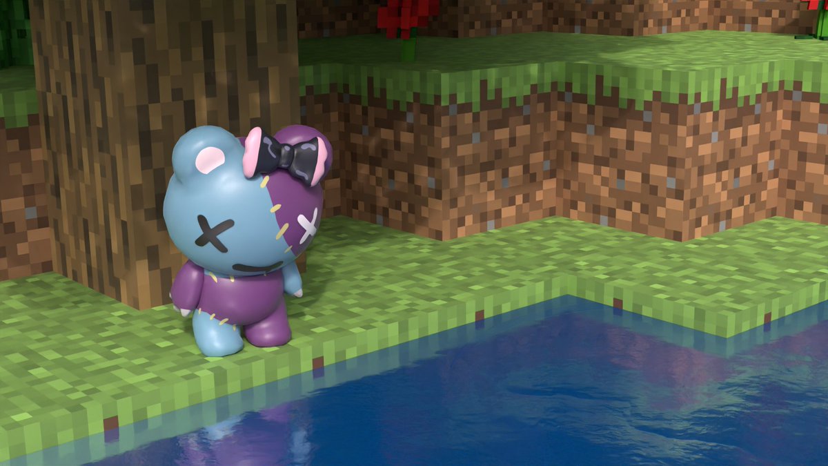 Kentojin50's tweet photo. Ollie Minecraft
#graveyART #Kureiji_Ollie #hololive 
#Blender https://t.co/eIue77aIZA