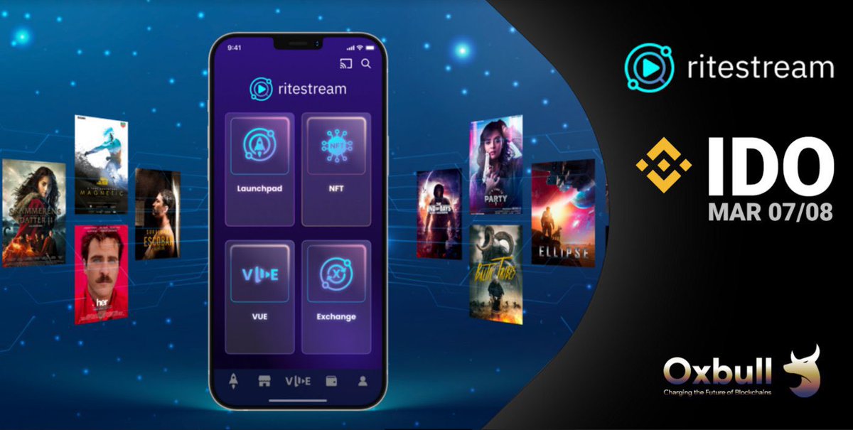 ritestream_io's tweet photo. Just over 12 hours left to get whitelist ⏰🍿

Make sure you enter @Oxbull5 giveaway for a chance of getting IDO whitelist! $rite

Giveaway: https://t.co/7La12HcSGA…

#web3 #metaverse #filmverse #crypto https://t.co/Tc6G8xBfAA