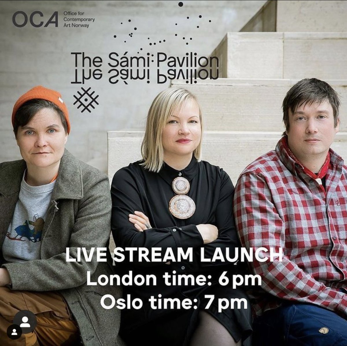 ArtsEvergreen's tweet photo. Today Monday 7 March 6pm London time OCA invites you to follow the live stream of the launch of the ‘The Sámi Pavilion’ at Venice Biennale Arte 2022, with artists Pauliina Feodoroff, Máret Ánne Sara and Anders Sunna.
https://t.co/476k54E9li https://t.co/W3WJNVHQE0