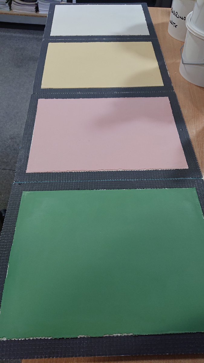 MattTheSpread's tweet photo. Marmorino samples today #polishedplaster https://t.co/dLsbOYYUjF