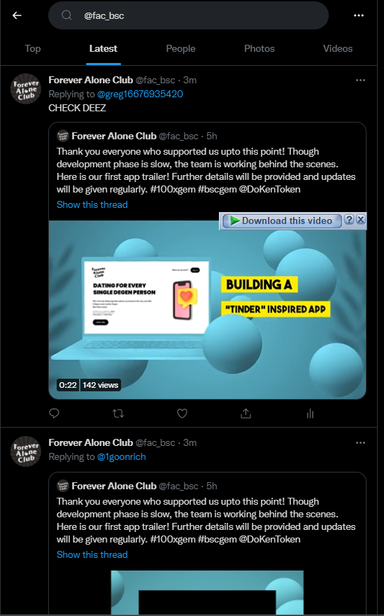 Forever Alone Club tweet media