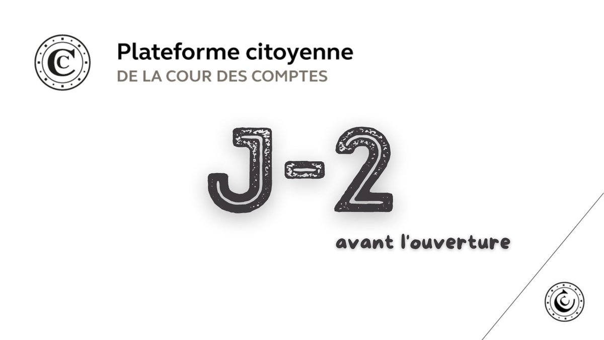 Courdescomptes's tweet photo. Mercredi, la Cour ouvrira sa plateforme de participation citoyenne !
Vous pourrez nous proposer vos sujets d'enquêtes, en lien avec notre champ d'action. La Cour est compétente pour tous les sujets qui mobilisent de l'argent public 👉 https://t.co/ZP4vfT9x4L
#CourCitoyenne https://t.co/7qO8C81uqt