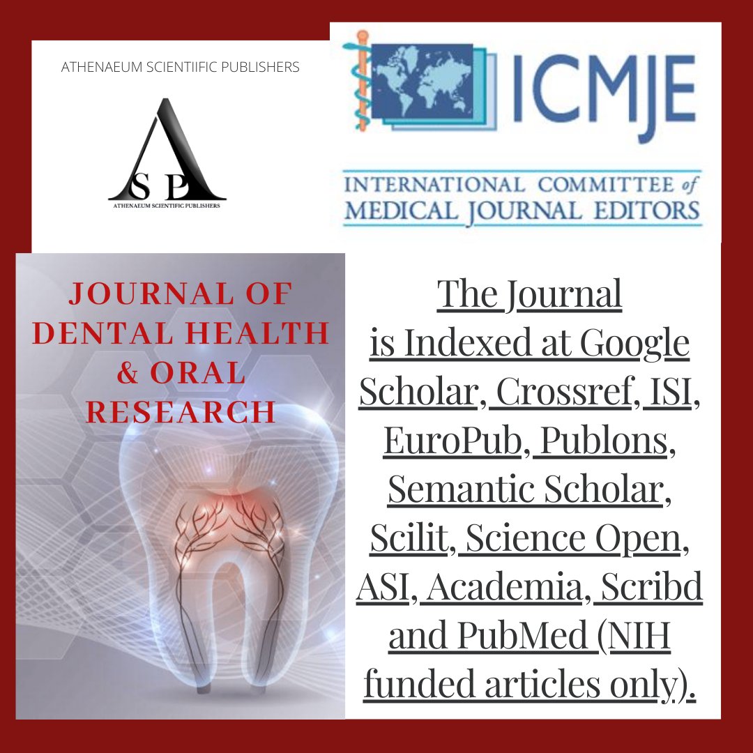 Journal of Dental Health & Oral Research tweet media
