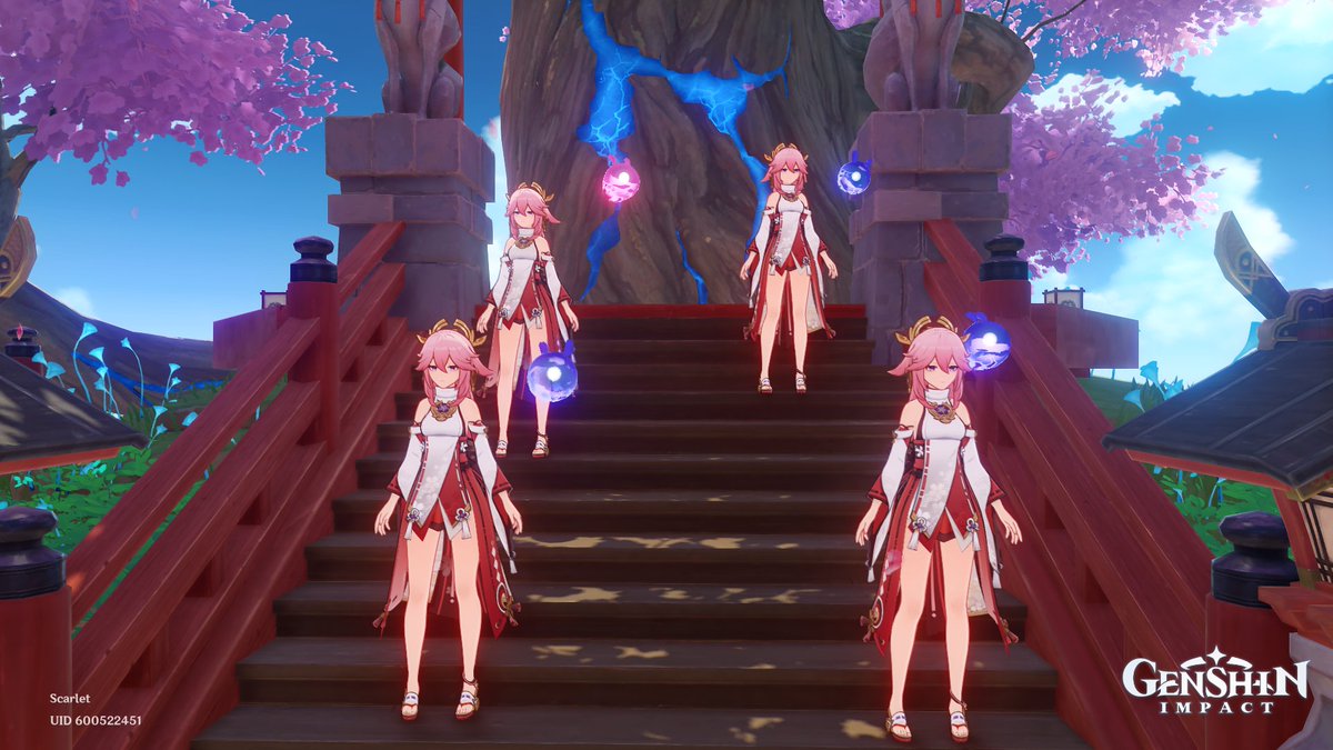 SFMoonlightFox's tweet photo. when you throw your fortunes onto the Narukami tree but Yae Miko was at the shrine as acting Shogun
#clovermail https://t.co/WI6D0VhAHE