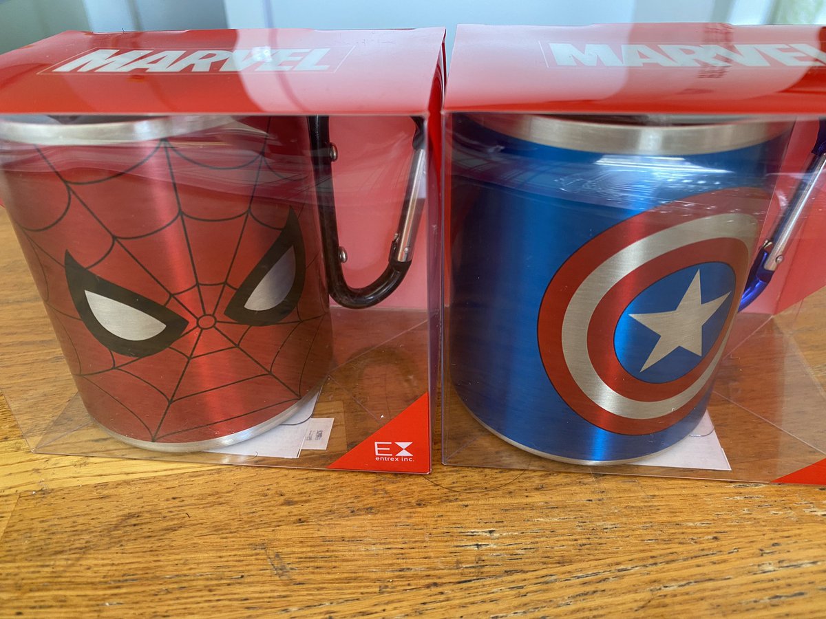 nao_ohashi's tweet photo. ソラマチにできたMARVEL STOREにいってきました☺︎

ステンレスカップをゲット☕️
かわかっこいい。

#スパイダーマン 
#キャプテンアメリカ 
#MRVEL https://t.co/6LGdEvcg5O