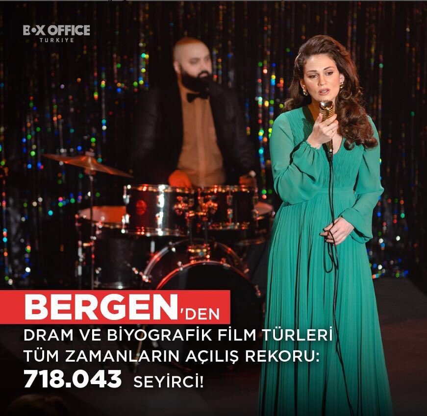 DizilandBaba's tweet photo. فيلم #Bergen الذي يحكي عن حياة المغنية الراحلة بيرجين، في أول ثلاثة أيام من عرضه يحقق رقم قياسي ب 718،043 متفرج ويصبح صاحب أفضل افتتاح في تاريخ تركيا لفيلم بتصنيف دراما&amp;سيرة ذاتية https://t.co/axBK3Bm4JI