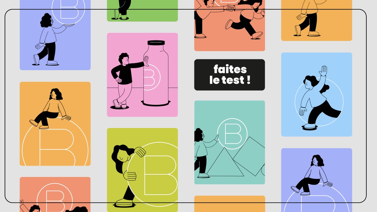pixelis_agency's tweet photo. 🟡Parlez-vous B Corp ? Que vous soyez B Corp ou pas encore, ce test vous permettra de faire un premier diagnostic de vos besoins en branding, design et communication pour obtenir ou amplifier votre certification. 
👉 C’est parti : https://t.co/fkfTgrcW1s
#DerriereLeB #BCorpMonth https://t.co/70e0h65Qdd