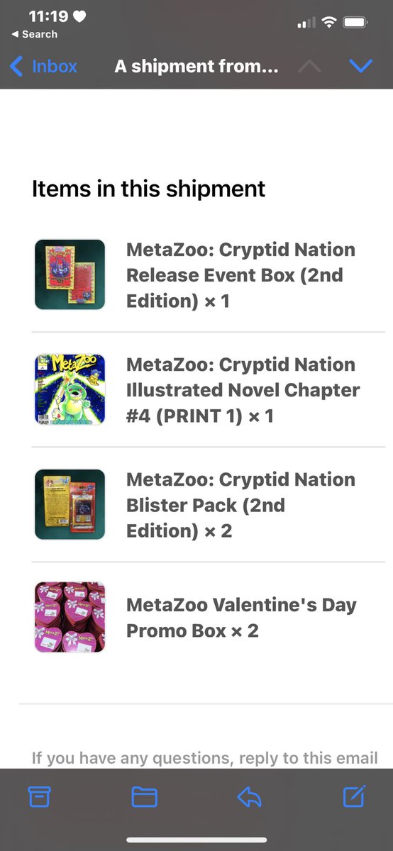 W17YYY's tweet photo. @MetaZooGames can someone get in contact. contacted you by email+ ig a few times and no reply. Not happy.  This my order #82484 everything has arrived apart from the Valentines Day promo boxes which is what I actually made the order for. Money has come out of my account. 😡 https://t.co/2Xs1yriCVD