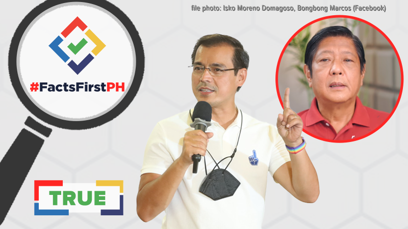News5PH's tweet photo. Manila Mayor Isko Moreno mentioned that the Marcos family has unpaid estate taxes worth P200 billion, vowing to go after them to use as added aid for Filipinos during the COVID-19 pandemic. His claim is true. #FactsFirstPH 

READ: https://t.co/HfySU6mcQI https://t.co/jnQfLBB39r