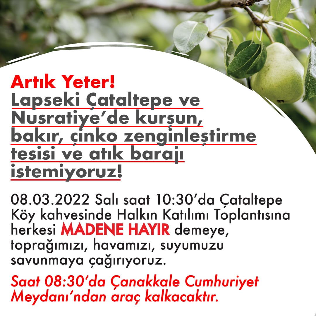 Kazdağları yöresinde maden saldırısı bitmiyor. Kanser gibi yayılmaya çalışan maden projelerine bir yenisi eklendi. Köylerimizi ne pahasına olursa olsun savunacağız. Yarın👇