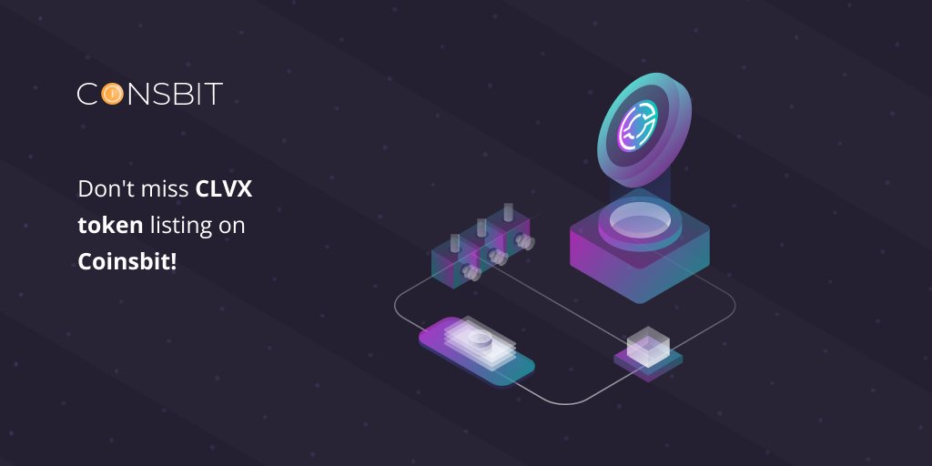 c0insbit's tweet photo. 💥 Dear users, we are glad to announce that CLVX (https://t.co/k8eiaAizlV) token will be available on Coinsbit on 18.03.2022!
💵 Pair:
CLVX/USDT
✅ To get more info: https://t.co/3wty2mZU9a
#Coinsbit #Listing #CLVX https://t.co/SOArzMf5xF