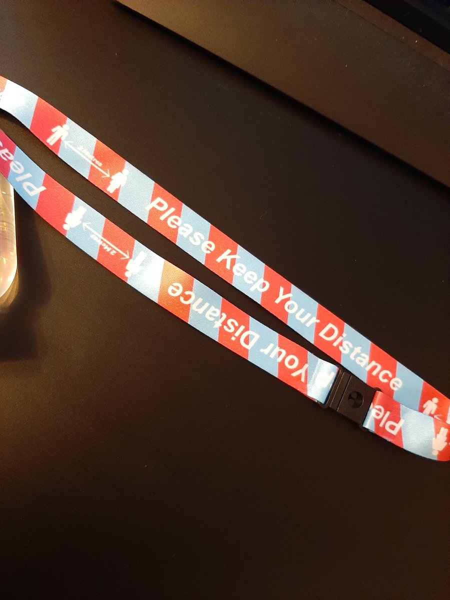 I also got myself a new lanyard for work. Not quite ready for people coming too close so hopefully this will help! 😊