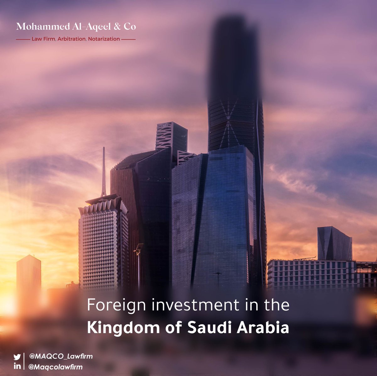 MACo_Lawfirm's tweet photo. Foreign investment in the Kingdom of Saudi Arabia 🇫🇷🇨🇳🏴󠁧󠁢󠁥󠁮󠁧󠁿🇸🇦

https://t.co/K5BQCllprx https://t.co/TOfKGAwM2I