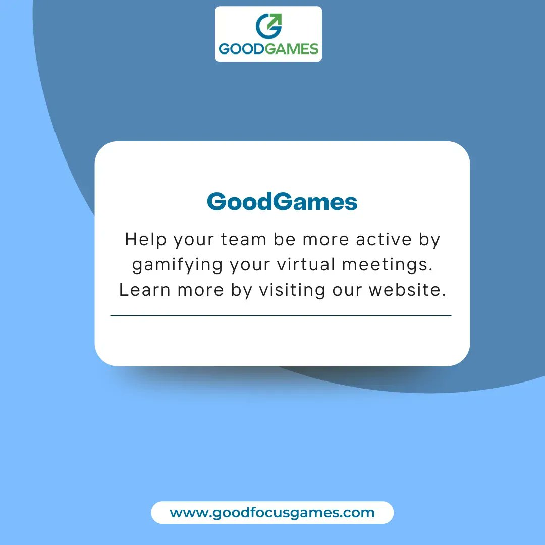 goodfocusgames's tweet photo. Help your team to level up with the help of creative icebreakers during virtual meetings! #GoodGames can help fight boredom with interactive sessions that can help participants to focus more. Message us to learn more!
#GoodGames #Cartoonathon #Gallery #Headlines #FaceIt https://t.co/qOR3plikfP