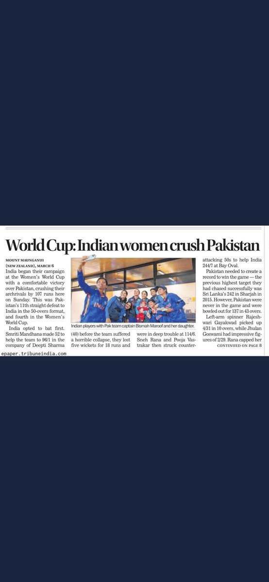 krishna_kotwal's tweet photo. #IndianCricketTeam #women #indiawomen #wonmatch #WorldCup2022 proud moments https://t.co/0dqNL1KTKz