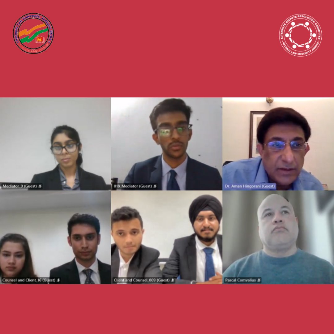 ADRC_NLUJ's tweet photo. With this, the 3rd edition of the NLUJ DMC comes to a commensurate end. The three-day event was a resounding success and saw participation from college teams from across the country. 
The ADRC would like to express its gratitude towards the participants and the judges. https://t.co/hqAhGVuadY