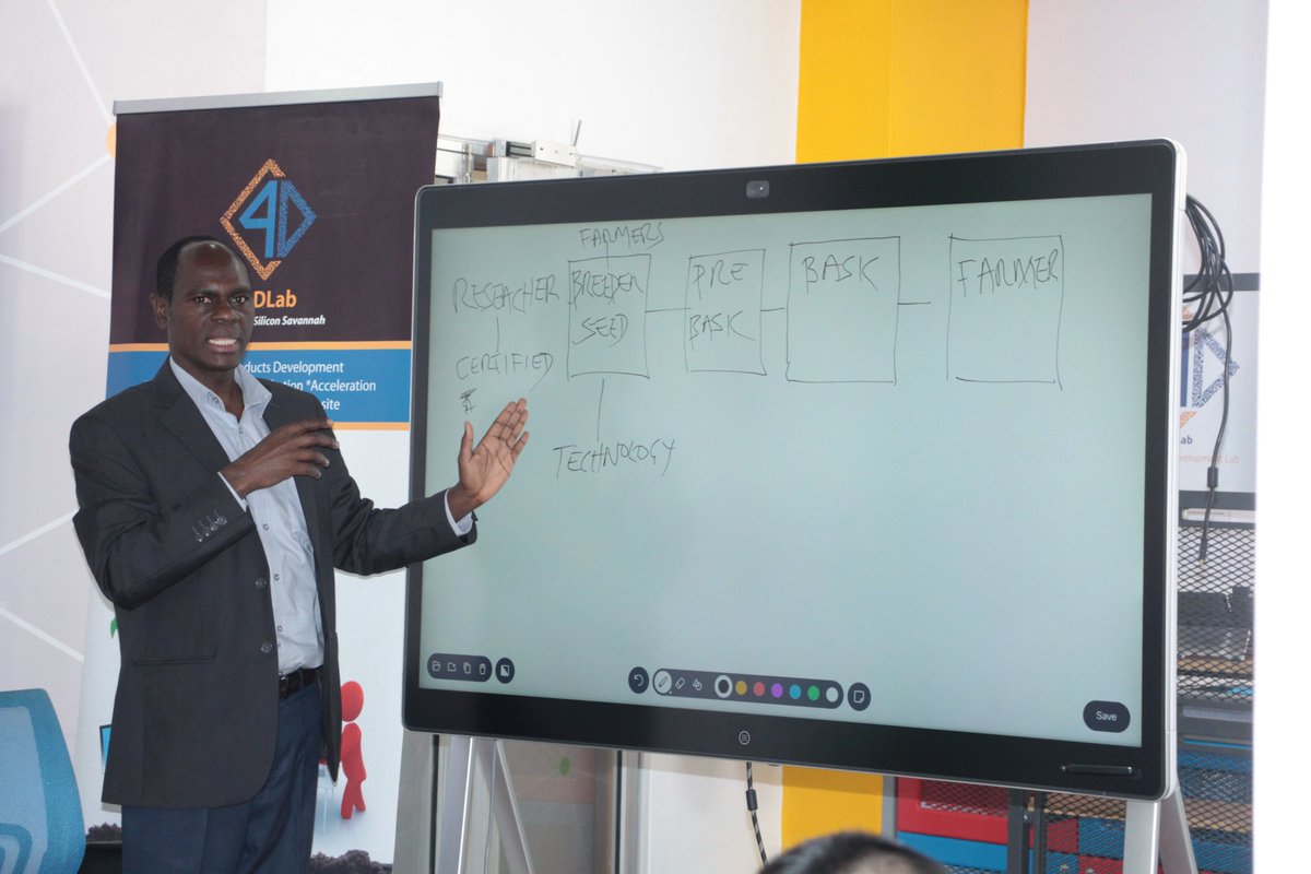C4DLab's tweet photo. Happy new week from the @uonbi Innovation Fellowship/@PBioafrica ☺️.Today we are joined by Prof. Kimenju and John Maina from the Intellectual Property Management Office. The 2 are here to paint a picture of the current situation with commercialization of IP at UoN. https://t.co/8JpWyxWQsA
