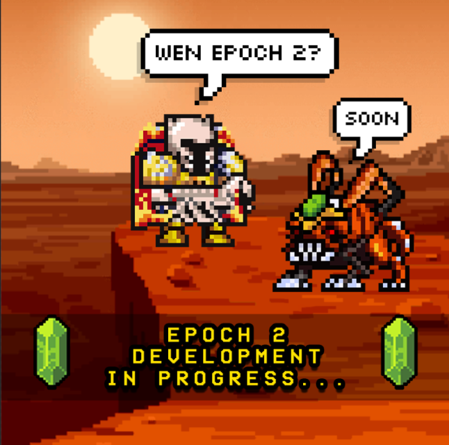 spacenftdotgame's tweet photo. What will EPOCH 2 look like? We are introducing a bunch of exciting new features in #spacegame :  

• Egg Fusion System
• Stealth Ops Pool
• A new secondary token ; $KLAYE
• Boss Battles
• Weapons

Join our discord for the latest news on the upcoming EPOCH 2 ! https://t.co/W1FFaPRrXv