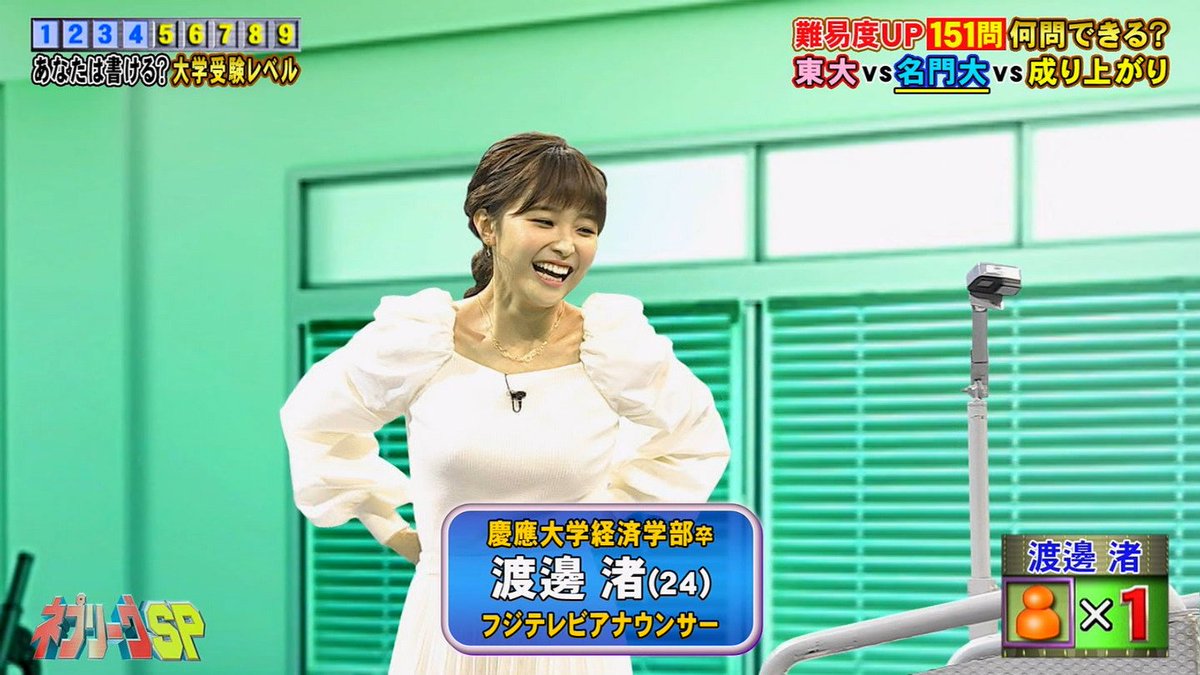 渡邊渚 アクリルクリップ フジテレビアナウンサー 【公式通販】