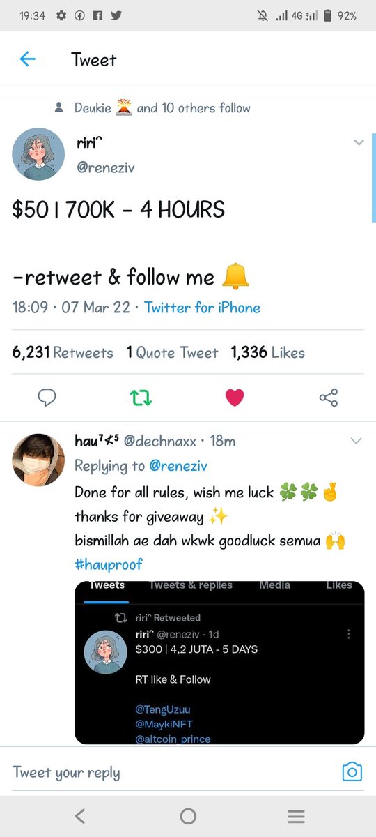RubyAnnARamos1's tweet photo. @reneziv Done all rules. Manifesting to win! https://t.co/2vaAsENrWx
