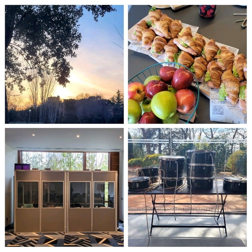 Interidea_int's tweet image. Last week we had the pleasure to interpret at an annual convention sales. An on-site event that took place in a privileged venue surrounded by nature, involving a supportive team, tasty food, and yes, even some drumming!
● 2 days
● 3 languages (EN/FR/ES)
● 4 interpreters
