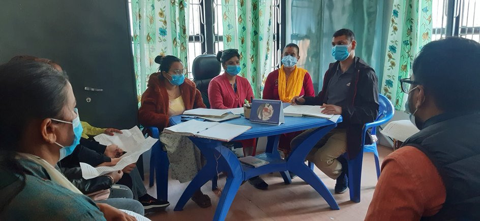 BHCA team meeting in Morang, 

A BHCA team meeting took place in the Morang regional office to discuss the running program situation. From now on, all #BHCA centers are regularly open and nurses carry on providing services for children.