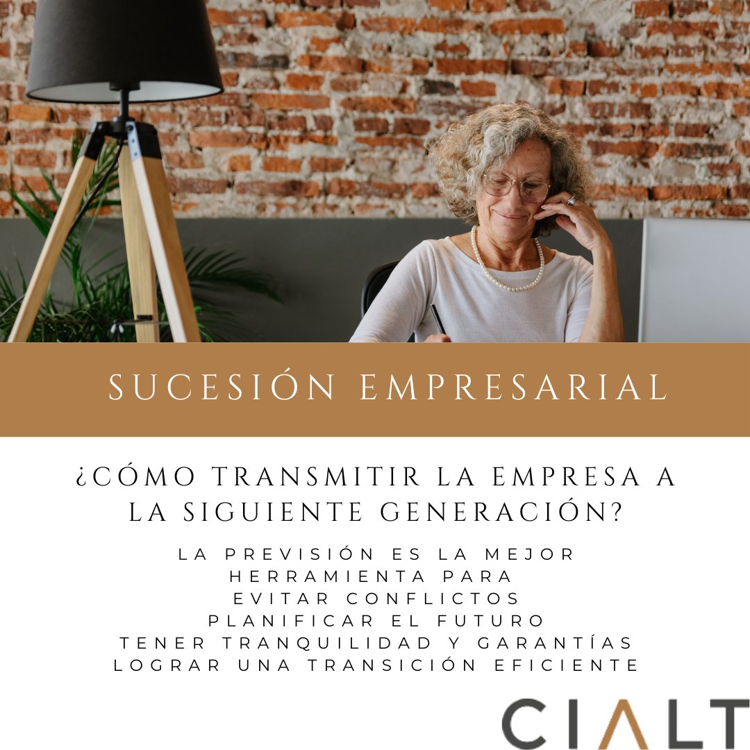 CIALT's tweet photo. La sucesión o relevo generacional en la empresa familiar, es un proceso que debe abordarse con anticipación, para contar con la máxima tranquilidad y garantías. Conocer el protocolo y aplicarlo es esencial.
donostia@cialt.com https://t.co/hNCGO37eZQ