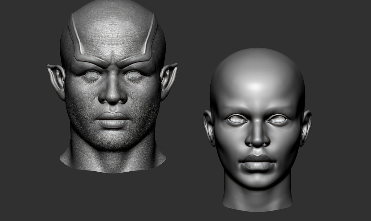 tarhyel's tweet photo. Hey everyone, here are some progress shots of what I assume would be my first #nft. Started the second character. 

#withfoundation #NFTartist #NFTartwork #3dart #wearenigeriancreatives #characterartist #drawingwhileblack #3Dartist #NFTCommunity #AfricanNFTcommunity #AfricanNFT https://t.co/NyMMHDRyhb