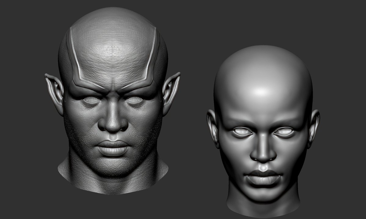 tarhyel's tweet photo. Hey everyone, here are some progress shots of what I assume would be my first #nft. Started the second character. 

#withfoundation #NFTartist #NFTartwork #3dart #wearenigeriancreatives #characterartist #drawingwhileblack #3Dartist #NFTCommunity #AfricanNFTcommunity #AfricanNFT https://t.co/NyMMHDRyhb