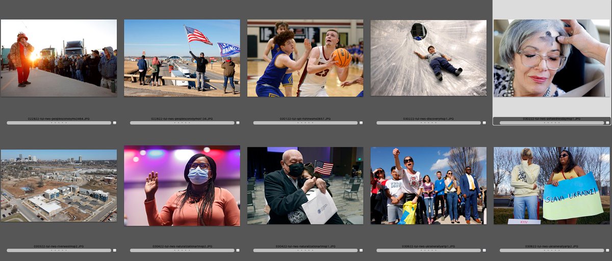 2.28-3.5.2022 - <a href="/mikesimonsphoto/">Mike Simons</a> of the Tulsa World - People’s convoy, basketball tournament, field trips resume after pandemic, Ash Wednesday, new apartments, 100 new citizens naturalized and a rally for Ukraine! (I even filled in as a photo editor one day!) #photojournalism