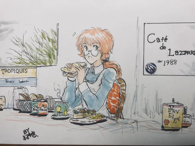 もう30年くらい前に買った「グルメのためのシネガイド」という映画エッセイ集を読んだら楽しかった。
淀川長治さんらの共著で、懐かしい作品と食べものを上手く関係させた文章が多いから、ついいくつかは食べたくなります。 