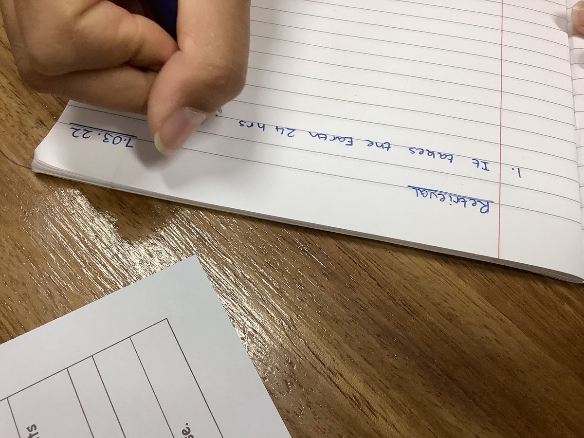 Retrieval practice in action today with year 7 😀, they’re learning some superb learning techniques already 🌟