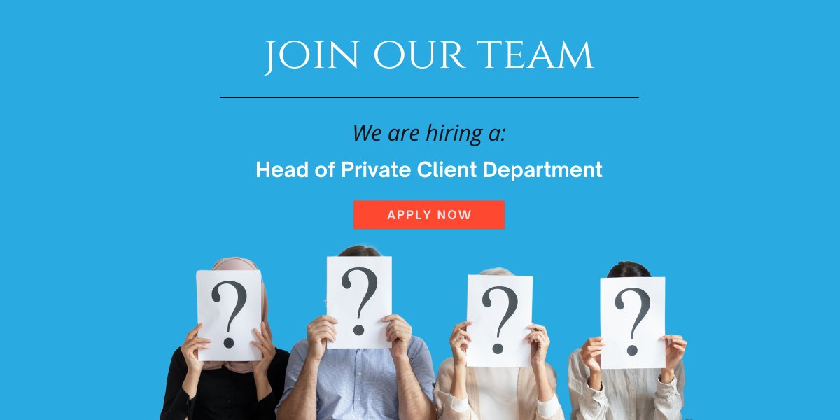 𝐉𝐎𝐈𝐍 𝐎𝐔𝐑 𝐓𝐄𝐀𝐌!

We are a Sittingbourne based progressive and forward-thinking law firm seeking a Head of Department for our excellent Private Client team.

If you have relevant experience in this field, do not hesitate to contact us today and apply.
  ...