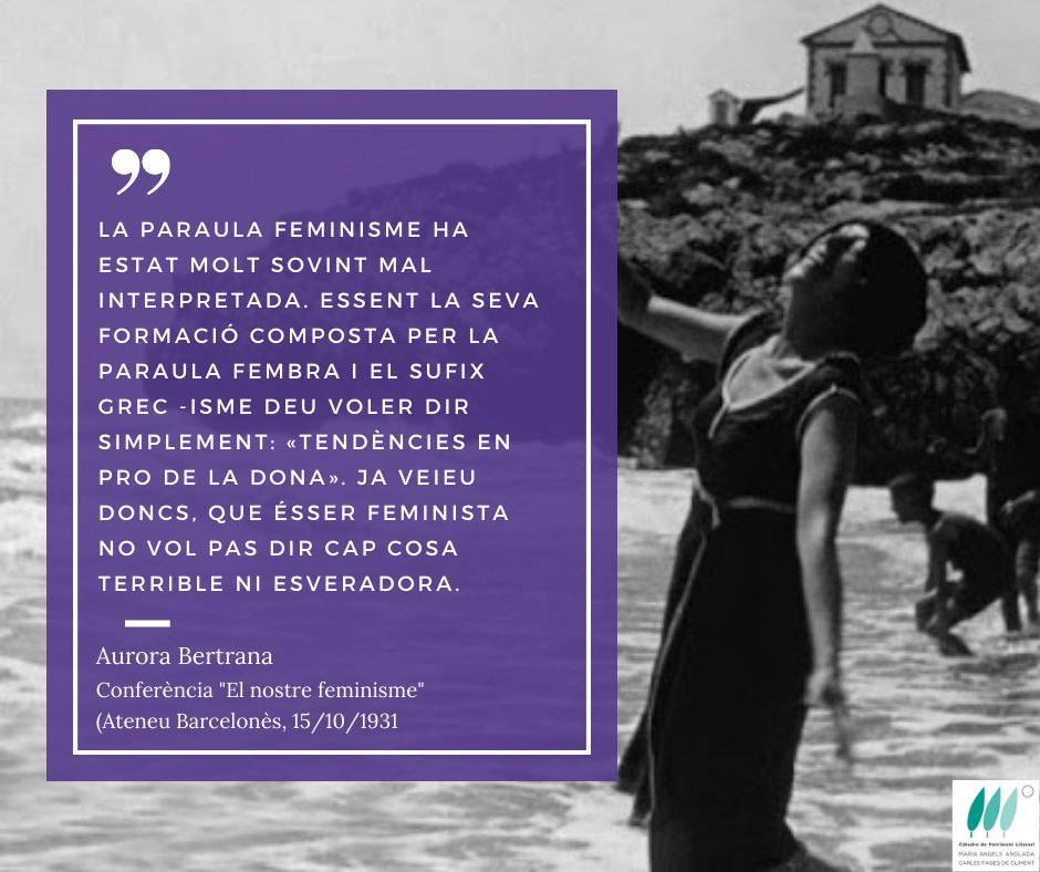 CMAAPL's tweet photo. Aurora Bertrana, llavors presidenta del "Lyceum Club", va pronunciar el discurs "El nostre feminisme" l'any 1931 a l'@ateneubcn.
El mecanoscrit original es troba digitalitzat i es pot consultar a l'enllaç:
📰https://t.co/OGwWH3S6fq
#8demarç #8M2022 #escriptorescatalanes https://t.co/ykzstLAUMJ