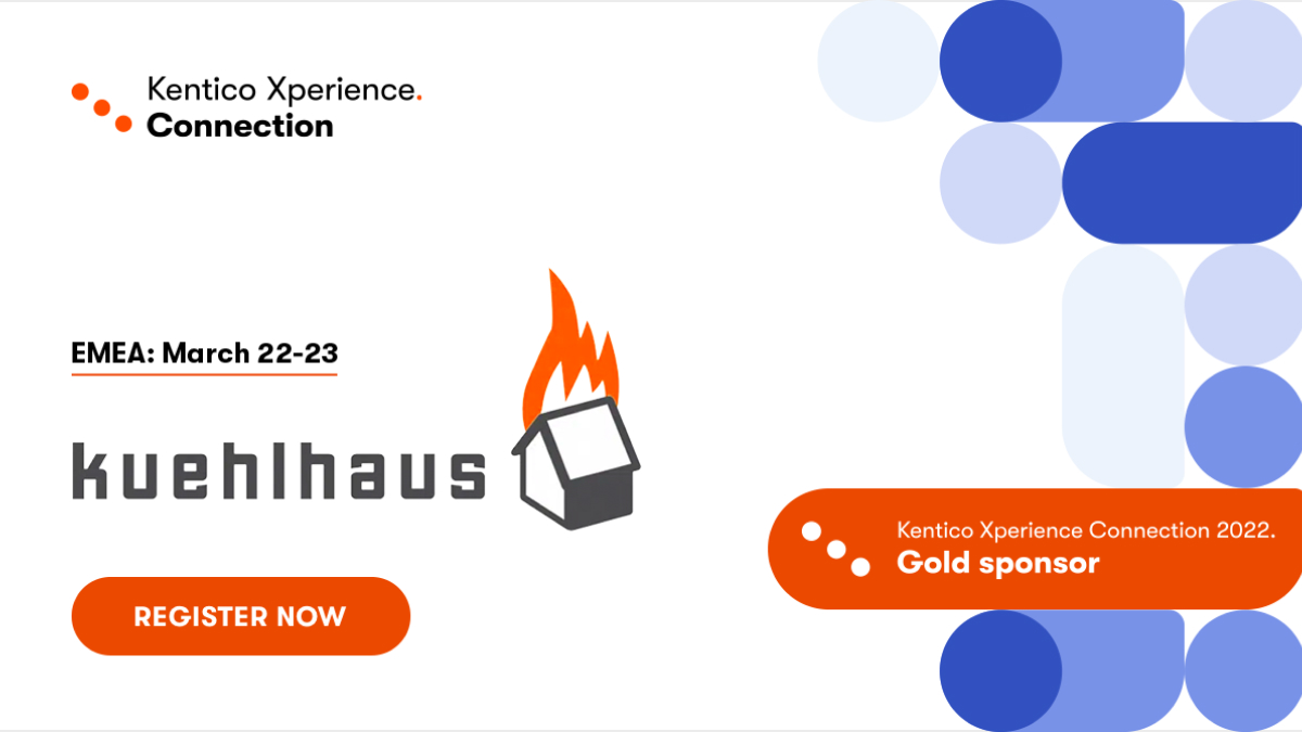 Am 22. März startet die <a href="/KenticoXP/">bountiesss</a> Connection 2022 und wir sind mit dabei. Erweitert euren Wissensschatz zu spannenden Themen wie Digital Experience Maturity, Digital Marketing, AI, Cloud und vieles mehr.
Kostenfreie Anmeldung: bit.ly/3tBe9aL