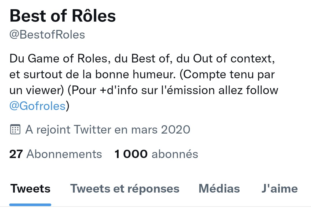 BestofRoles's tweet photo. 1000 fans de @Gofroles ❤️ https://t.co/DJS2PvoKVP