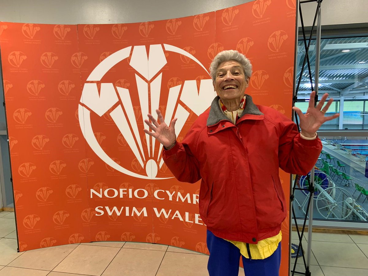 SwimWales's tweet photo. 👏Our first shout out goes to 91-year-old Jane Asher who broke three world records at the Swim Wales Masters Long Course Championships (subject to ratification)!

A true inspiration to us all! #GetIntoWater https://t.co/SRx5Swyea4
