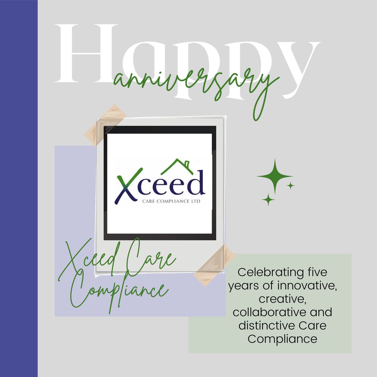 This month, Xceed Care Compliance is celebrating!

Thank you to everyone who has supported my journey so far, particularly my clients &amp; associates across the sector, who have invested their trust, time, energy &amp; resources in Xceed Care. Here’s to the next 5 years of Xceed Care!