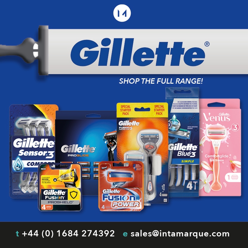 Gillette Full Range Available! 

Take the opportunity with our current March Promotions, available on a selection of our products 

shop.intamarque.com/gillette/

#gillette #gilletterange #shaver #shavingproducts #fmcg #fmcgwholesalers #wholesale #wholesalers #intamarque