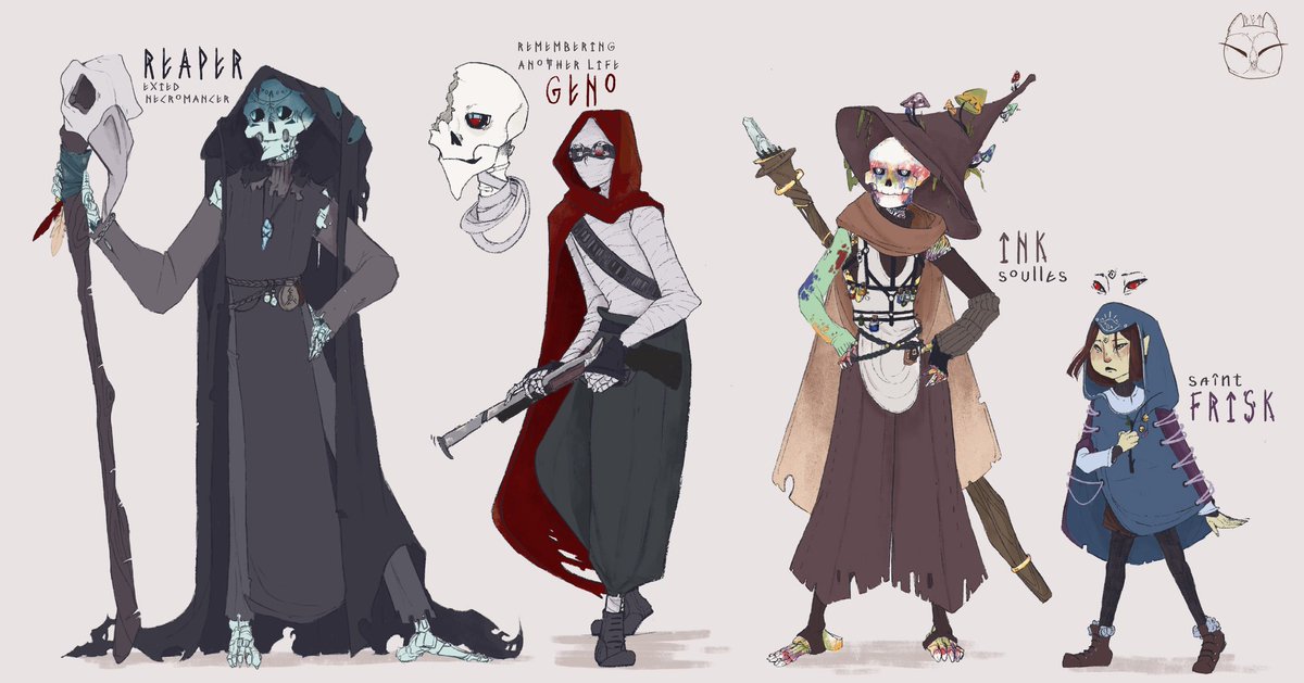 MarkovaPelagea's tweet photo. Meet the main characters of the comic "The Road Home"
#nezhyt #reapersans #geno #inksans #frisk https://t.co/pOz003sKcr