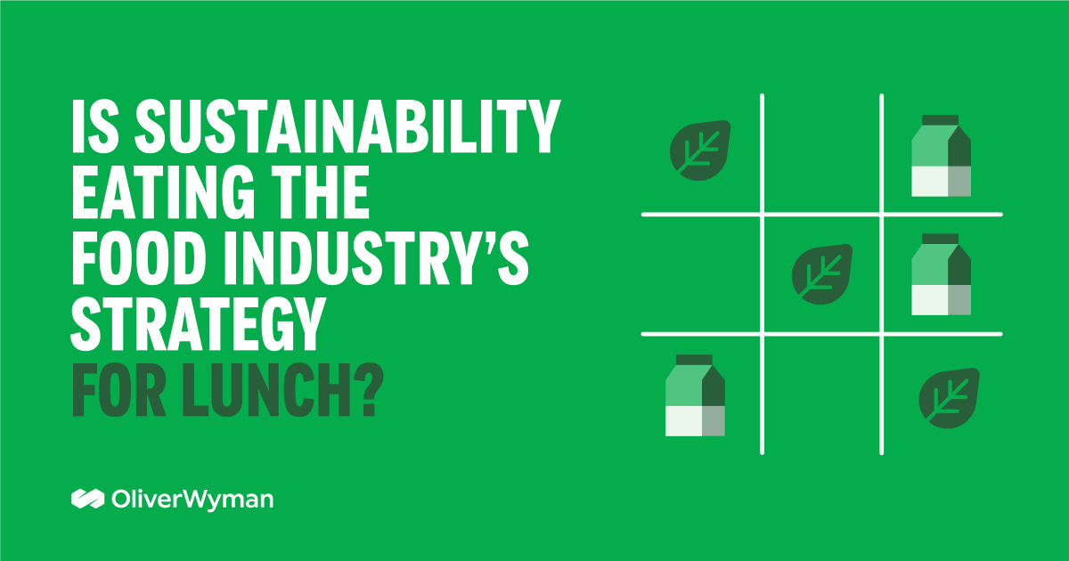 OliverWyman's tweet photo. Food manufacturers and retailers can feel like punching bags when it comes to #sustainability. #OWRetail provides examples of how food companies can be proactive to actually drive the sustainability agenda > https://t.co/vsUkZRXBdh #food #emissions https://t.co/Y1IE8wsB3H